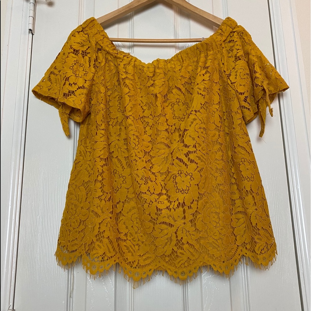 Yellow Laced Blouse